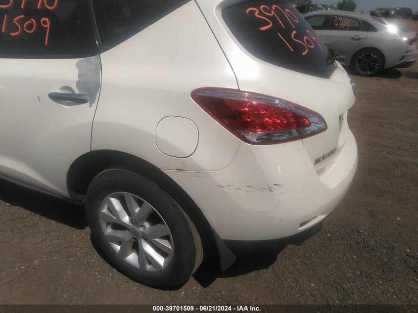 2012 Nissan Murano S VIN: JN8AZ1MW2CW204903 Lot: 39701509