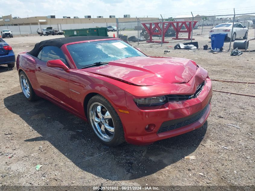 2G1FD3D34F9275060 2015 Chevrolet Camaro 1Lt