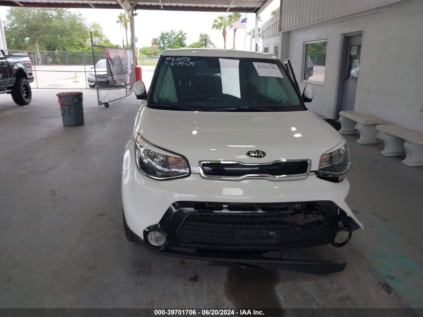 2016 Kia Soul + VIN: KNDJP3A51G7262896 Lot: 39701706