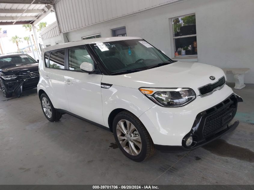 2016 Kia Soul + VIN: KNDJP3A51G7262896 Lot: 39701706