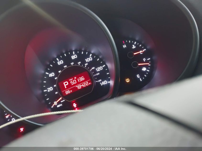 2016 Kia Soul + VIN: KNDJP3A51G7262896 Lot: 39701706