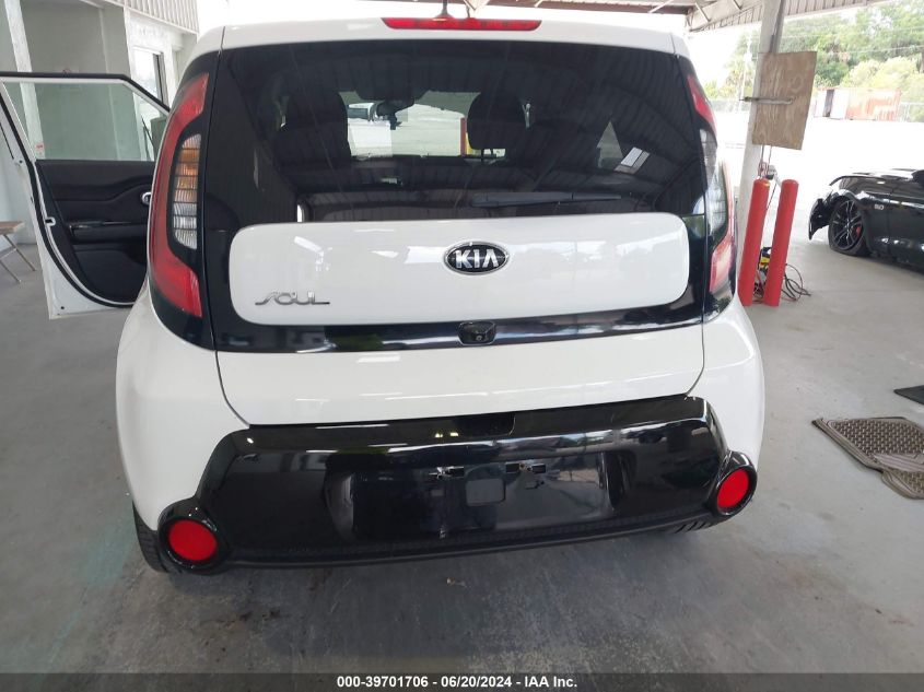 2016 Kia Soul + VIN: KNDJP3A51G7262896 Lot: 39701706
