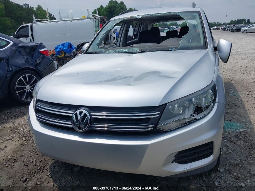 2015 Volkswagen Tiguan S VIN: WVGAV7AX7FW603880 Lot: 39701713