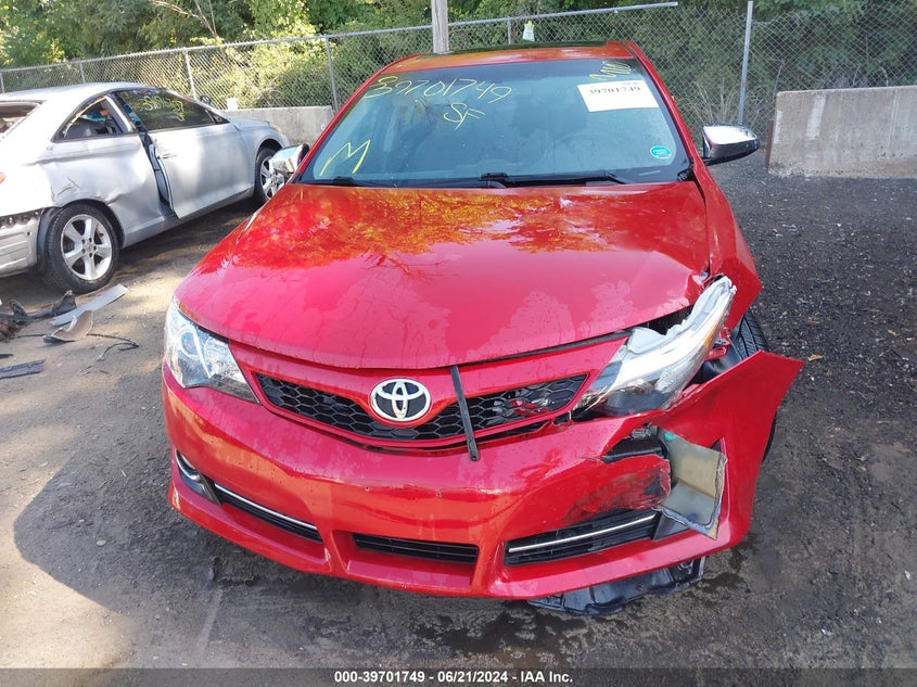 2012 Toyota Camry Se V6 VIN: 4T1BK1FK1CU508875 Lot: 39701749