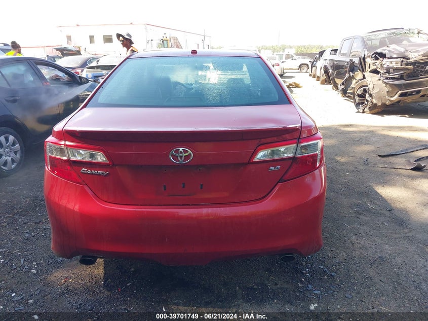 2012 Toyota Camry Se V6 VIN: 4T1BK1FK1CU508875 Lot: 39701749