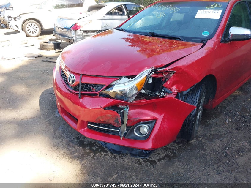 2012 Toyota Camry Se V6 VIN: 4T1BK1FK1CU508875 Lot: 39701749