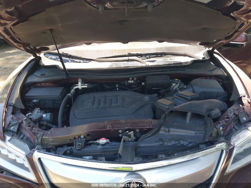 2015 Acura Mdx Technology VIN: 5FRYD4H40FB021543 Lot: 39701770