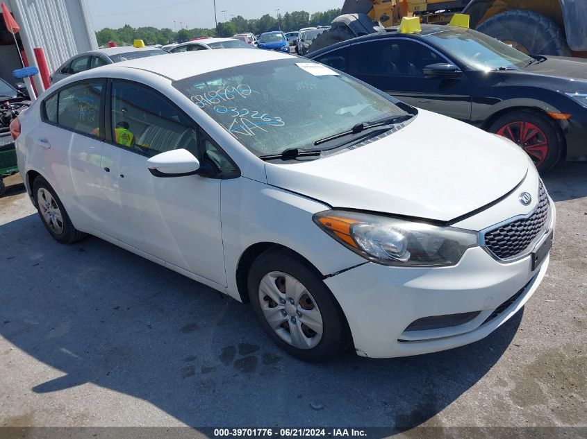 KNAFK4A69G5457396 2016 KIA FORTE - Image 1