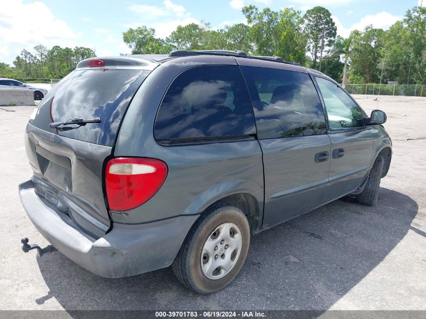 2003 Dodge Caravan Se VIN: 1D4GP25363B281449 Lot: 39701783