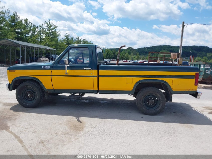 1985 Ford F250 VIN: 2FTHF2512FCB22567 Lot: 39701903