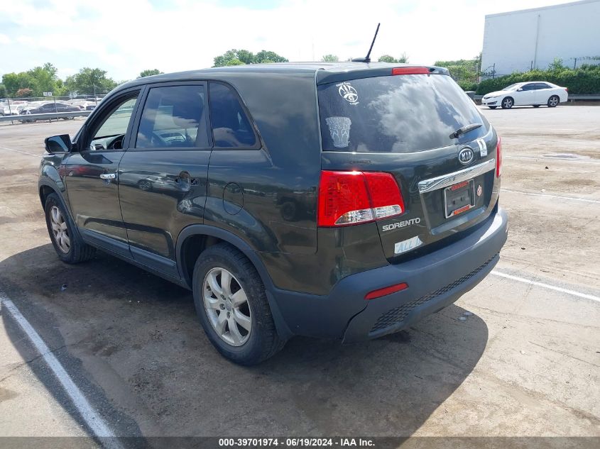 2013 Kia Sorento Lx VIN: 5XYKT4A15DG318680 Lot: 39701974