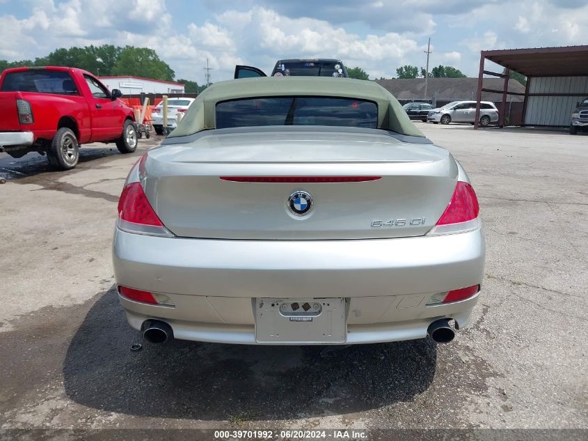 2004 BMW 645Ci VIN: WBAEK73464B260532 Lot: 39701992