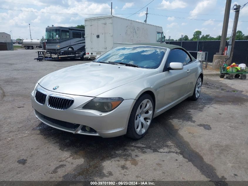 2004 BMW 645Ci VIN: WBAEK73464B260532 Lot: 39701992