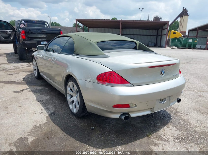 2004 BMW 645Ci VIN: WBAEK73464B260532 Lot: 39701992