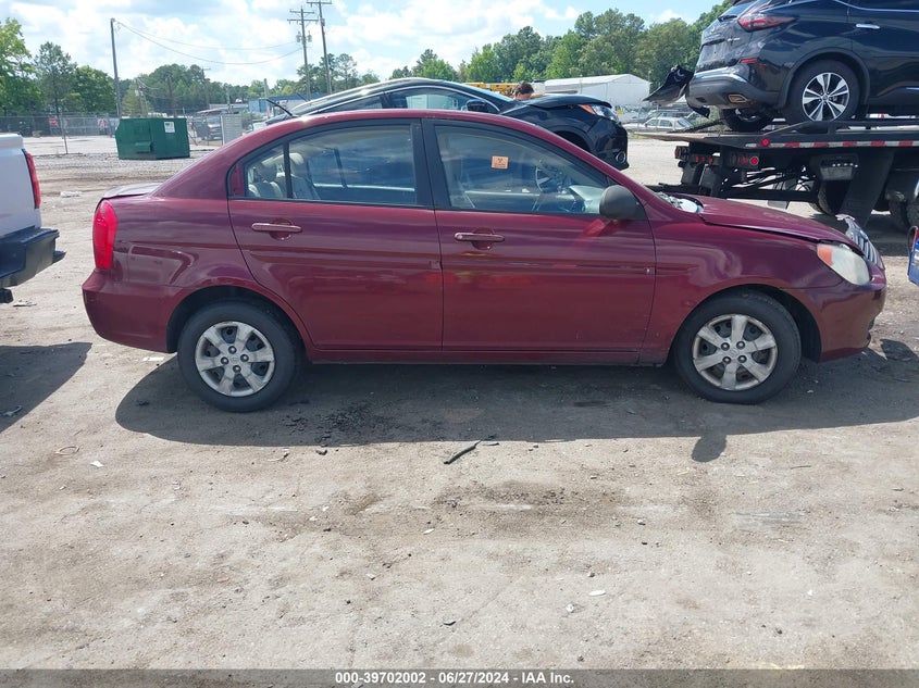2009 Hyundai Accent Gls VIN: KMHCN46C89U369004 Lot: 39702002