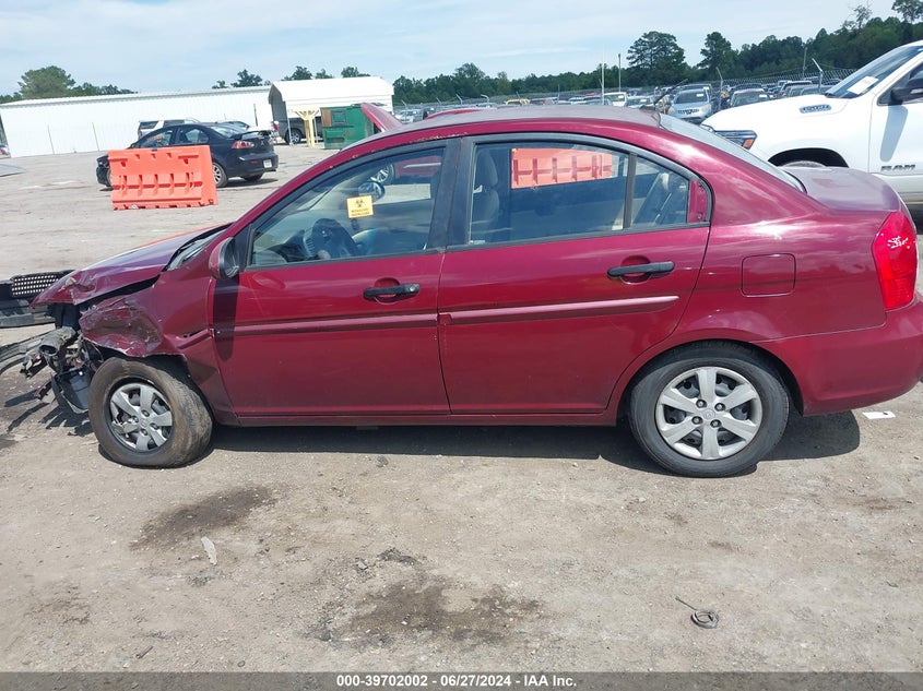 2009 Hyundai Accent Gls VIN: KMHCN46C89U369004 Lot: 39702002