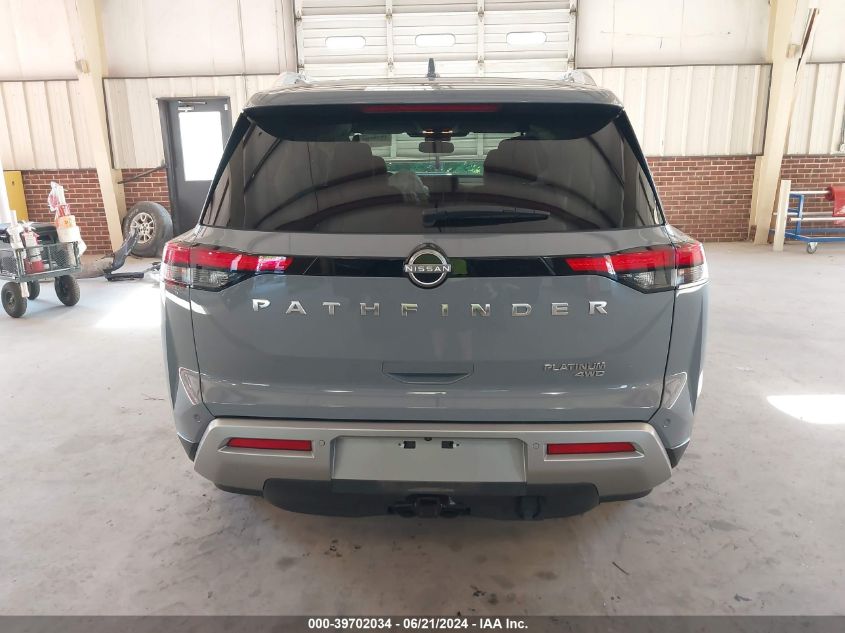 2022 Nissan Pathfinder Platinum VIN: 5N1DR3DK0NC269587 Lot: 39702034