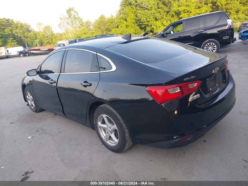 VIN 1G1ZB5ST3JF290974 2018 CHEVROLET MALIBU 1LS