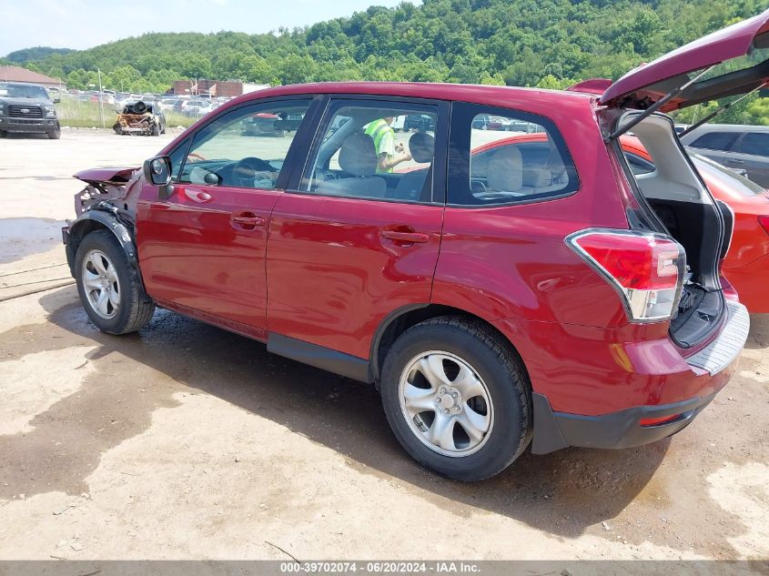 VIN JF2SJAAC5JH612347 2018 SUBARU FORESTER 2.5I