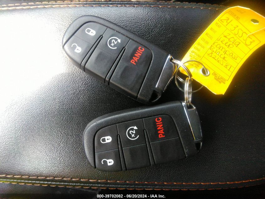 2019 Jeep Compass Limited VIN: 3C4NJDCB3KT826581 Lot: 39702082