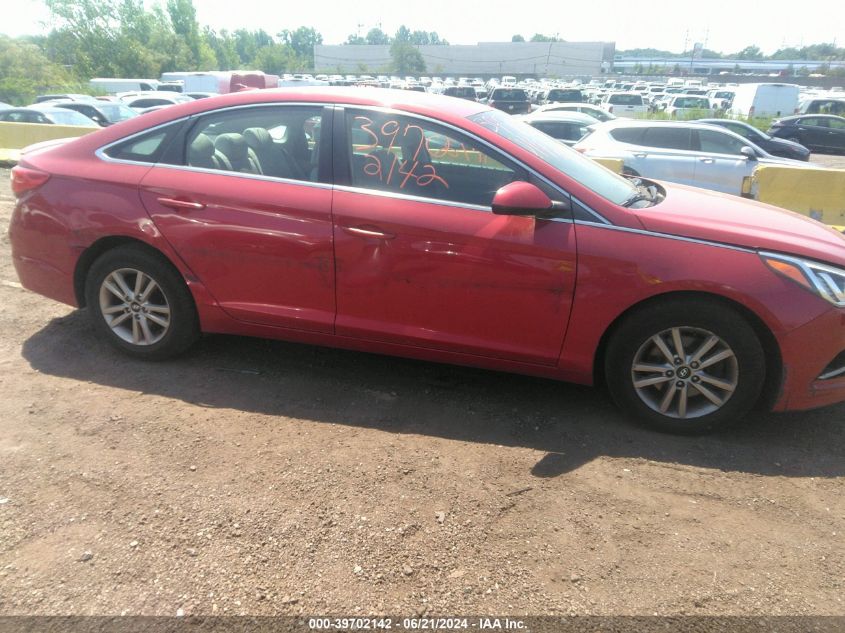 2017 Hyundai Sonata Se VIN: 5NPE24AF7HH484242 Lot: 39702142