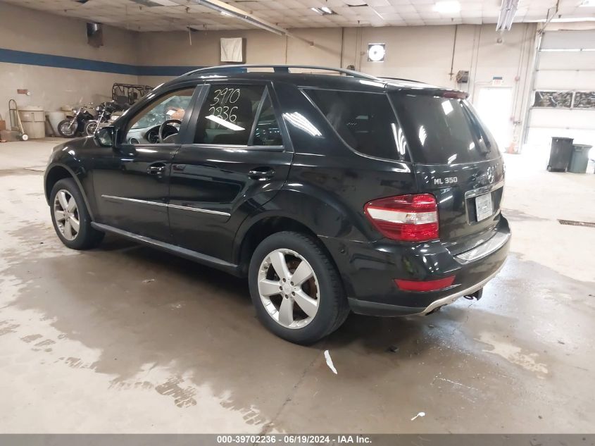 2009 Mercedes-Benz Ml 350 4Matic VIN: 4JGBB86EX9A497792 Lot: 39702236