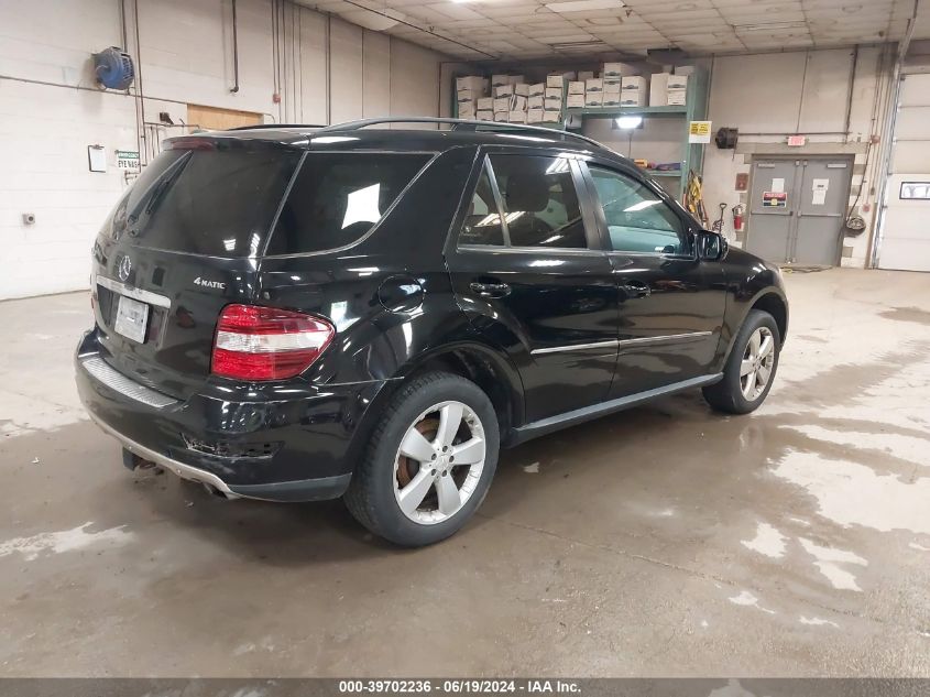 2009 Mercedes-Benz Ml 350 4Matic VIN: 4JGBB86EX9A497792 Lot: 39702236