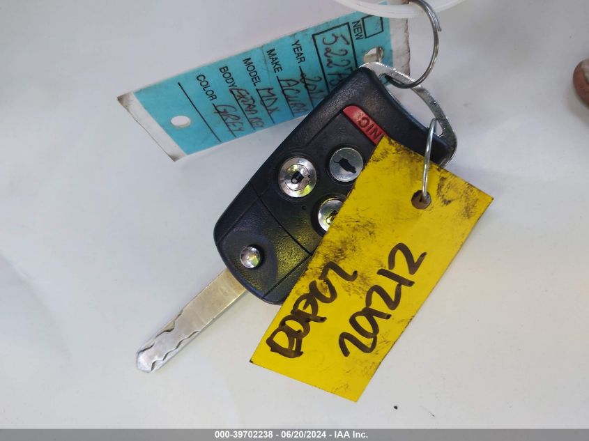 2012 Acura Mdx Technology VIN: 2HNYD2H49CH522789 Lot: 39702238