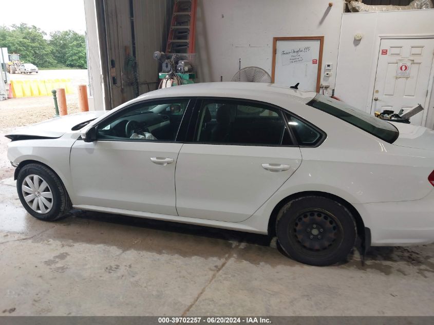 2013 Volkswagen Passat S VIN: 1VWAP7A36DC002046 Lot: 39702257