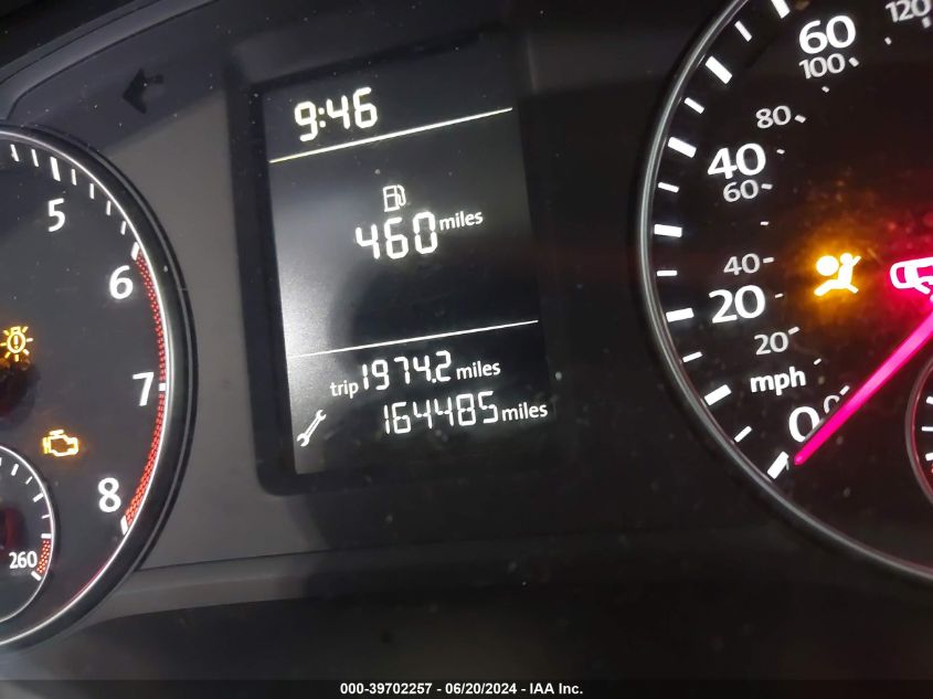 2013 Volkswagen Passat S VIN: 1VWAP7A36DC002046 Lot: 39702257