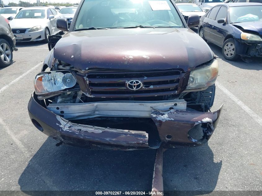 2006 Toyota Highlander Limited VIN: JTEEP21A960183309 Lot: 39702267