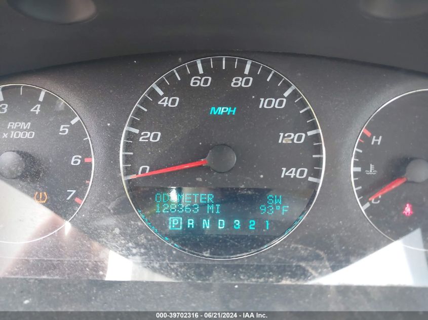 2009 Chevrolet Impala Ltz VIN: 2G1WU57M091100940 Lot: 39702316