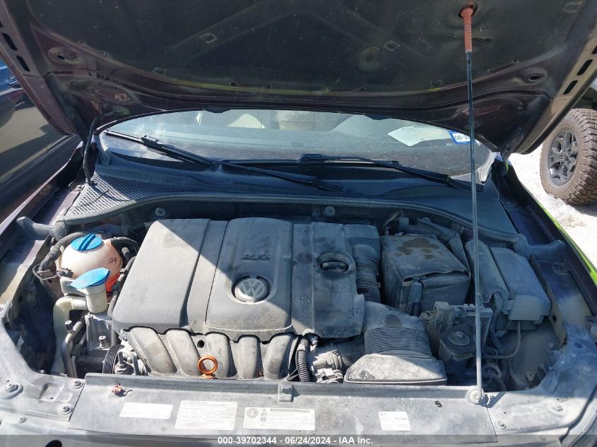 2012 Volkswagen Passat 2.5L Se VIN: 1VWBP7A39CC104587 Lot: 39702344