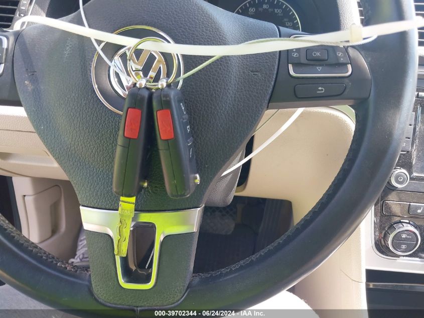 2012 Volkswagen Passat 2.5L Se VIN: 1VWBP7A39CC104587 Lot: 39702344