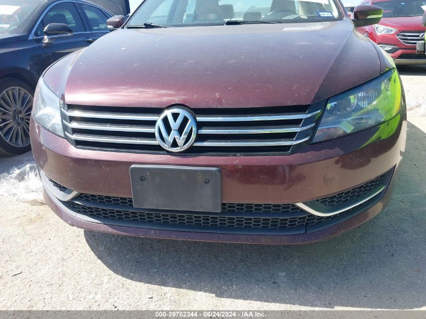 2012 Volkswagen Passat 2.5L Se VIN: 1VWBP7A39CC104587 Lot: 39702344