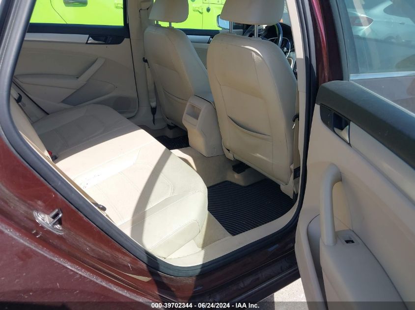 2012 Volkswagen Passat 2.5L Se VIN: 1VWBP7A39CC104587 Lot: 39702344