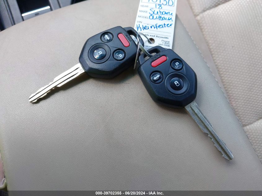 2018 Subaru Outback 2.5I Premium VIN: 4S4BSACC1J3245951 Lot: 39702355