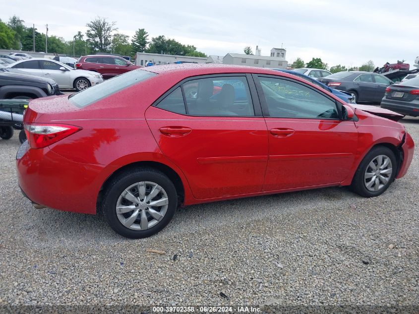 2015 Toyota Corolla Le VIN: 2T1BURHE5FC457676 Lot: 39702358