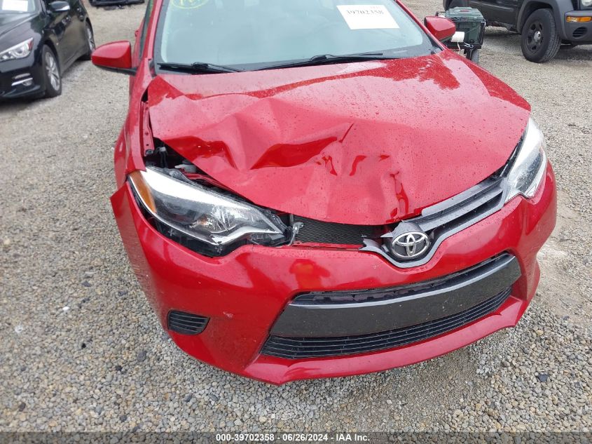 2015 Toyota Corolla Le VIN: 2T1BURHE5FC457676 Lot: 39702358