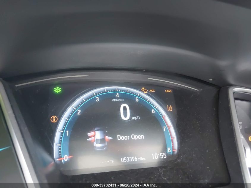 2019 Honda Civic Ex VIN: 19XFC1F3XKE014569 Lot: 39702431