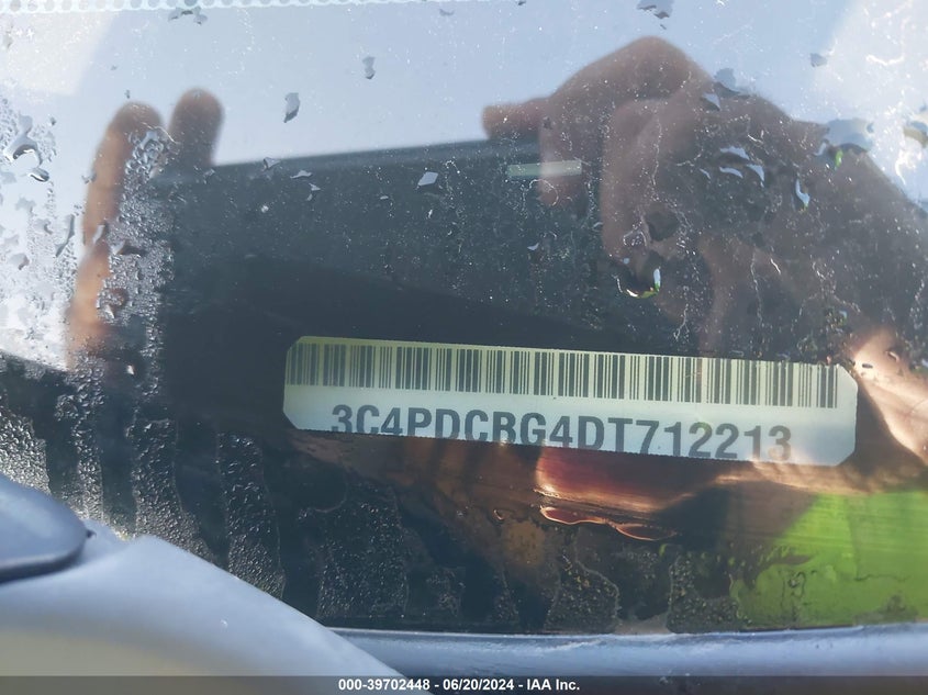 2013 Dodge Journey Sxt VIN: 3C4PDCBG4DT712213 Lot: 39702448