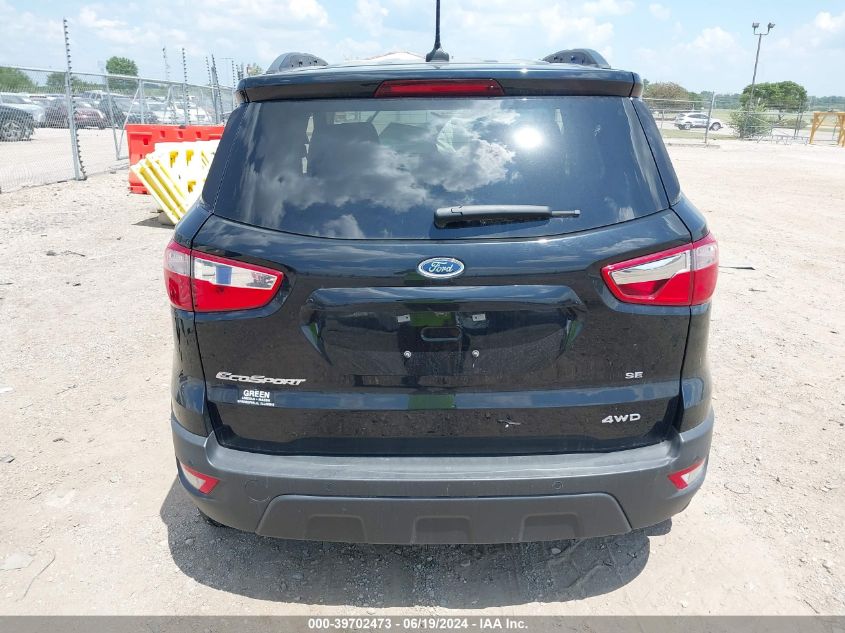 2020 Ford Ecosport Se VIN: MAJ6S3GL1LC336092 Lot: 39702473