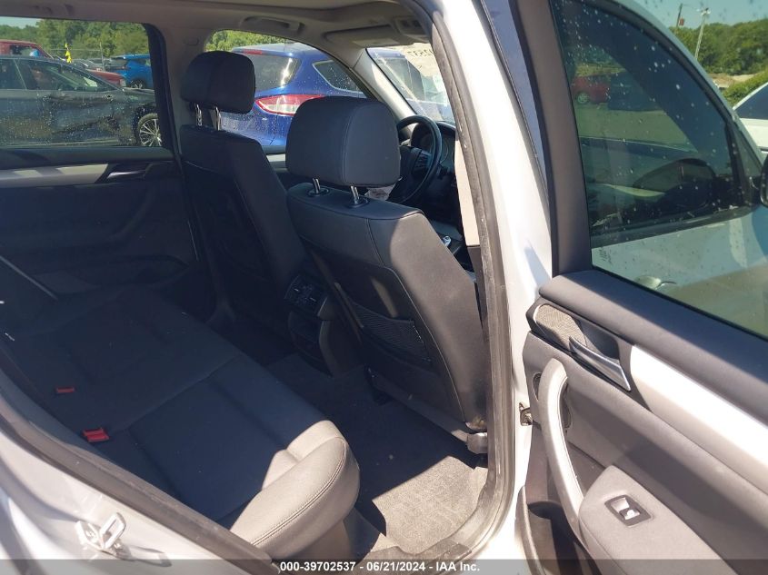 2014 BMW X3 xDrive28I VIN: 5UXWX9C57E0D28896 Lot: 39702537