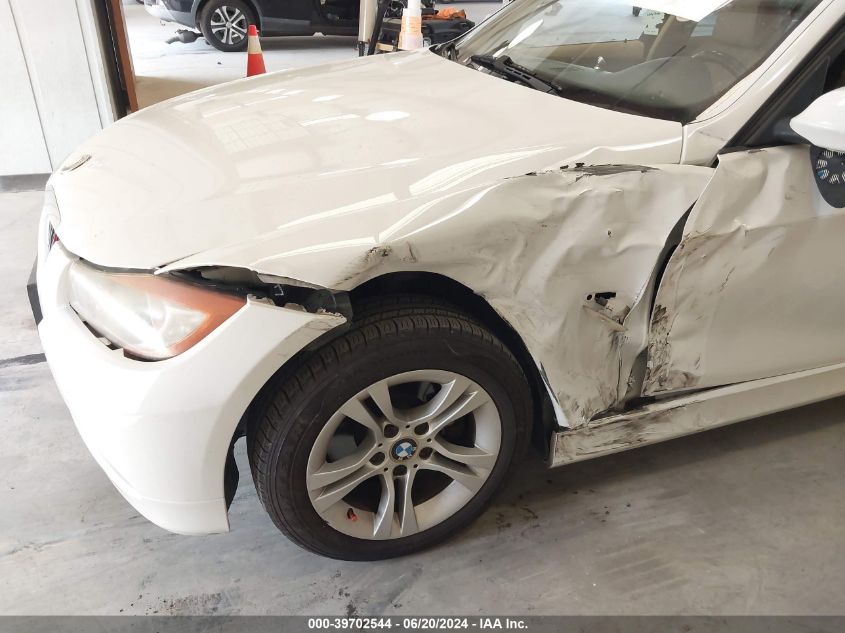 2008 BMW 328I VIN: WBAVA37538NL56024 Lot: 39702544