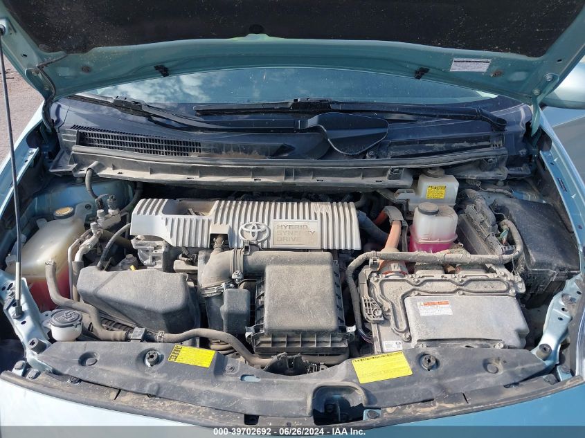 2012 Toyota Prius VIN: JTDKN3DU1C5406174 Lot: 39702692