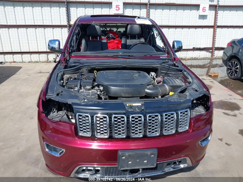 2019 Jeep Grand Cherokee Overland 4X4 VIN: 1C4RJFCG5KC834444 Lot: 39702742