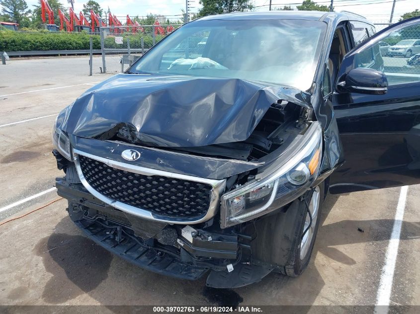 2017 Kia Sedona Ex VIN: KNDMC5C17H6335081 Lot: 39702763