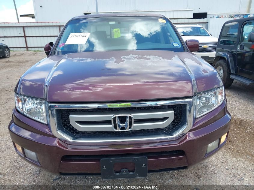 2010 Honda Ridgeline Rtl VIN: 5FPYK1F5XAB011636 Lot: 39702784