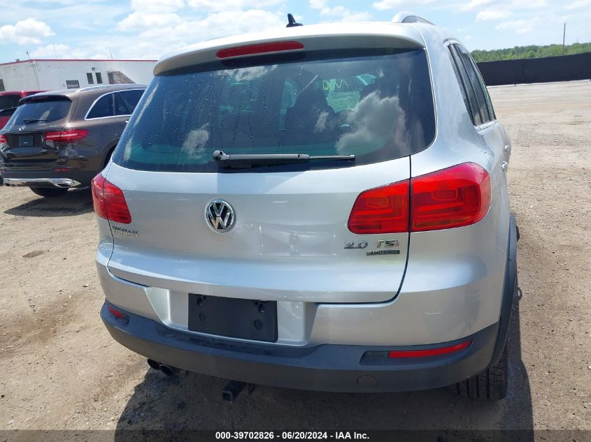 2012 Volkswagen Tiguan Sel VIN: WVGBV7AX0CW568924 Lot: 39702826