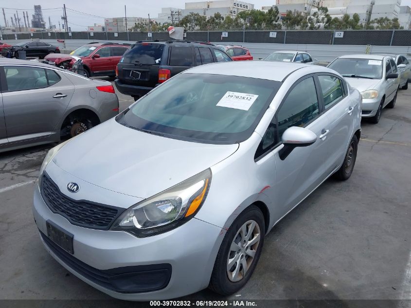 2014 Kia Rio Lx VIN: KNADM4A3XE6349772 Lot: 39702832